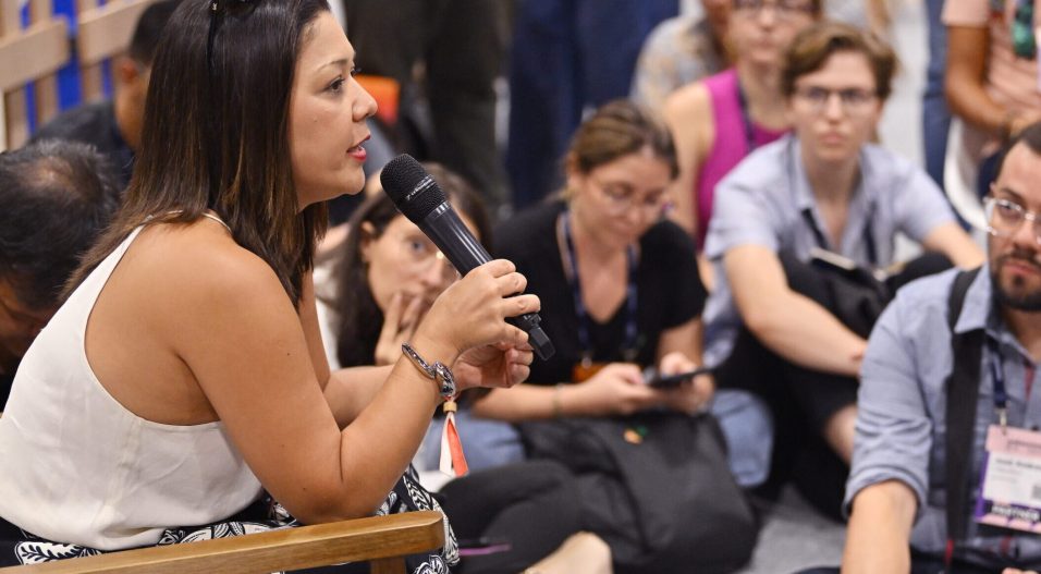 2 May 2023; Carolina Nucci, Partner & CMO, Weme, at The non-obvious pathways towards a customer-centric organization [Hosted by weme] Rountables during day one of Web Summit Rio 2023 at Riocentro in Rio de Janeiro, Brazil. Photo by Piaras Ó Mídheach/Web Summit Rio via Sportsfile